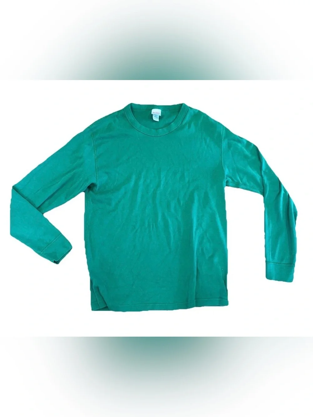 Hanna Andersson Adult L Large Green Organic Cotton Long Sleeve T-Shirt Tee Shirt